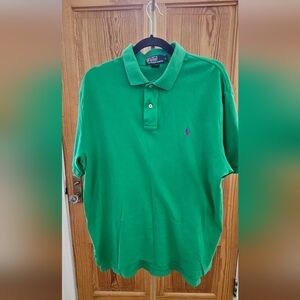 Polo Ralph Lauren Green w/Purple Horse Polo Size L